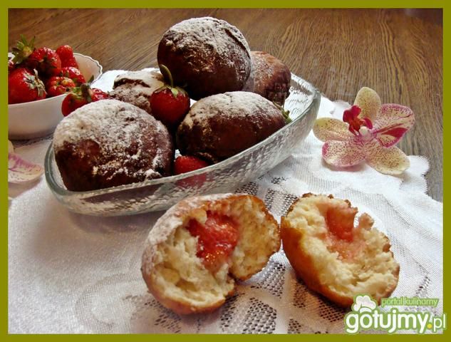 Racuszki z truskawkami