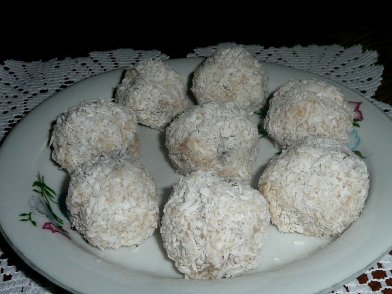 Rafaello słodkie kuleczki z kaszy manny 