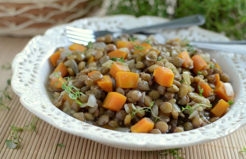 Ragout z soczewicy z marchewką