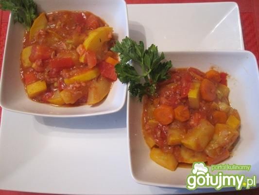 Ratatuj z mięsem mielonym i kabaczkiem Ratatuj z mięsem mielonym i kabaczkiem