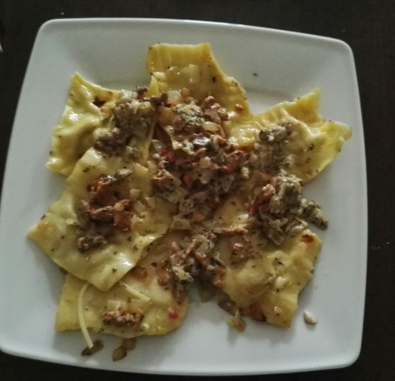 Ravioli z kurkami Ravioli z kurkami