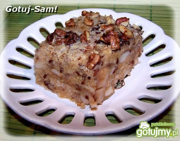 Razowa szarlotka sypana Razowa szarlotka sypana