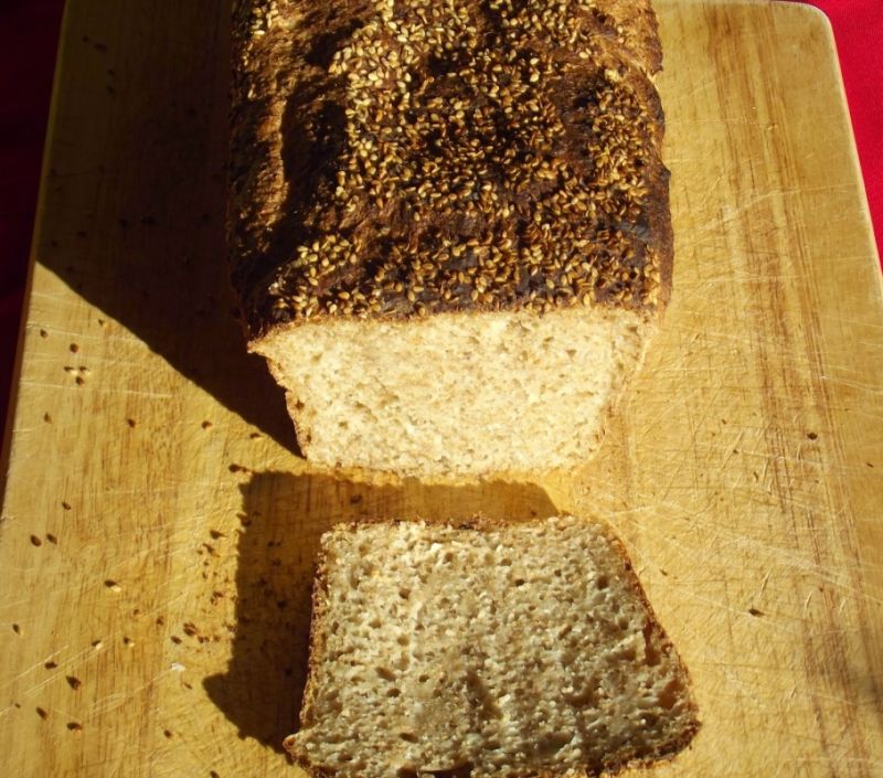 Razowiec na zakwasie z kalafiorem