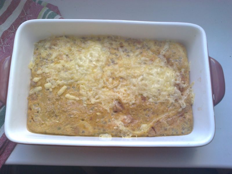 Resztkowe śniadanie z makaronu i kaszy