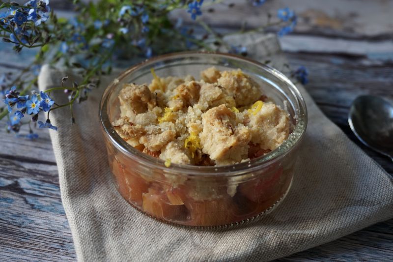 Rhubarb crumble  Rhubarb crumble