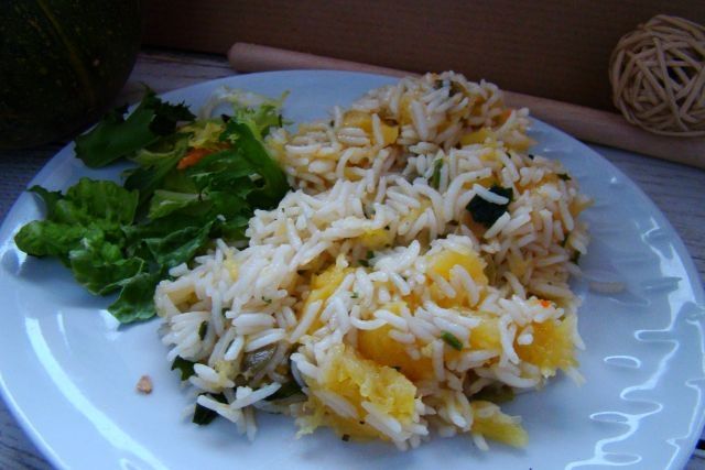 Risotto na białym winie - bardzo dyniowe  Risotto na białym winie - bardzo dyniowe