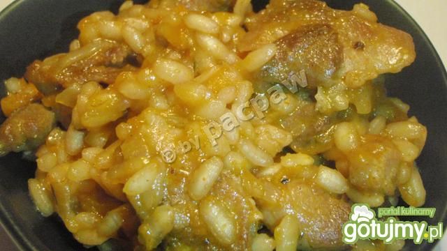 Risotto wieprzowe z nutą leśną Risotto wieprzowe z nutą leśną