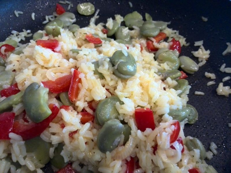 Risotto z bobem Risotto z bobem