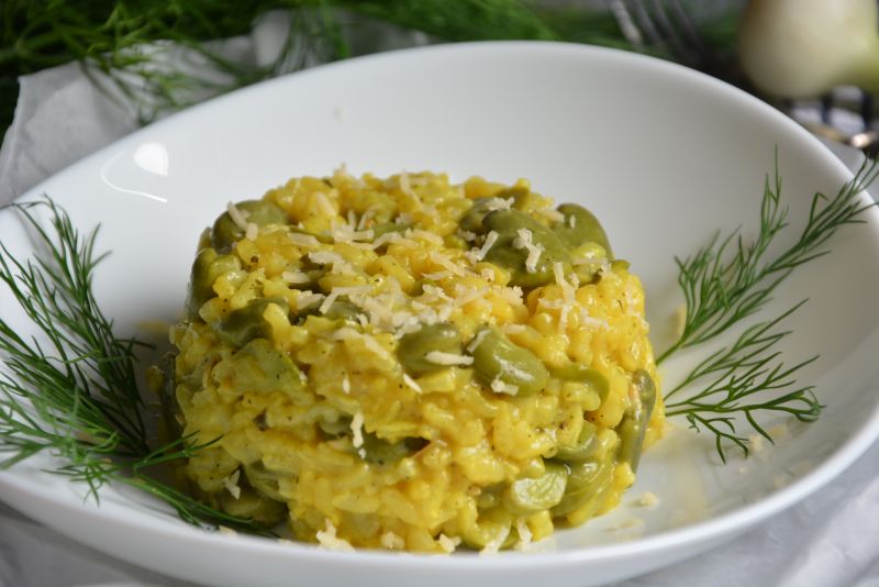 Risotto z bobem Risotto z bobem