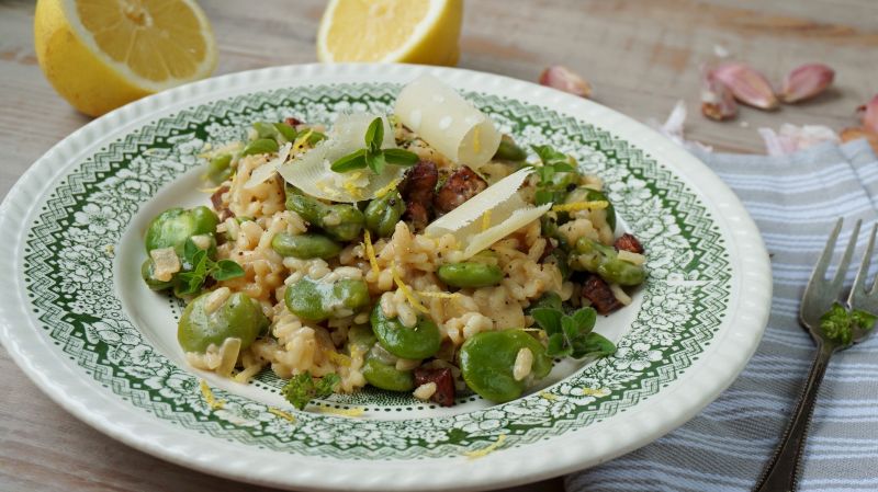 Risotto z bobem