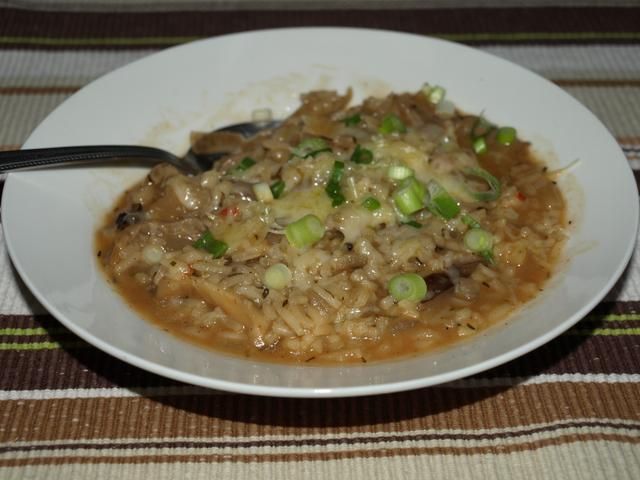 Risotto z boczniakami