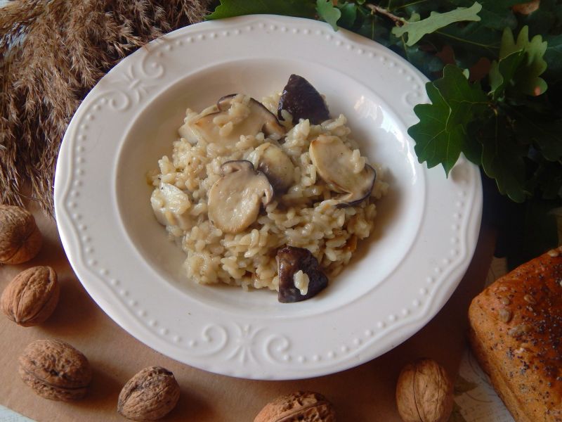 Risotto z borowikami i pieprzem Risotto z borowikami i pieprzem