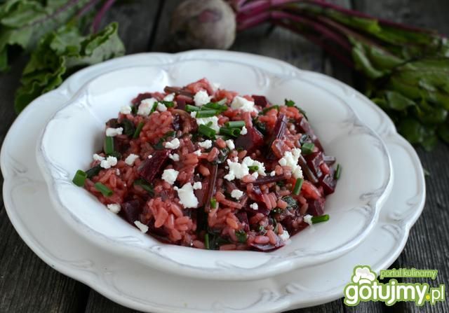 Risotto z botwinką i fetą