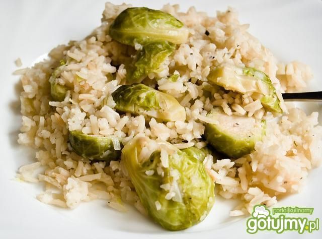 Risotto z brukselką Risotto z brukselką
