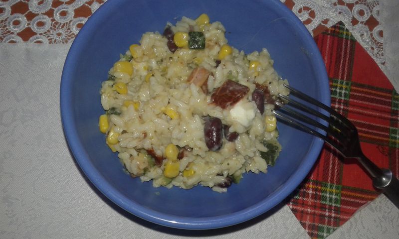 Risotto z cukinią na swojskim rosole Risotto z cukinią na swojskim rosole