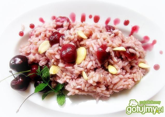 Risotto z czereśniami