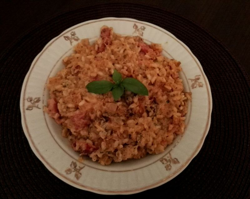 Risotto z dynią i boczkiem Risotto z dynią i boczkiem