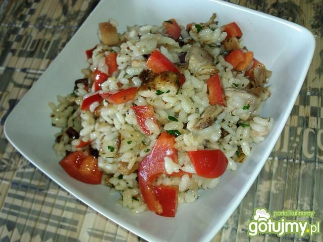 Risotto z grillowanym kurczakiem  Risotto z grillowanym kurczakiem