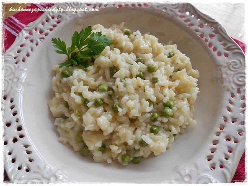 Risotto z groszkiem  Risotto z groszkiem