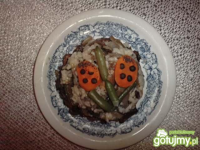 Risotto z grzybami i mięsem. Risotto z grzybami i mięsem.