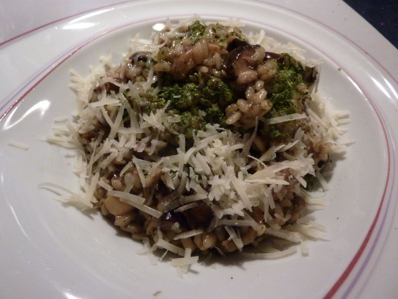 Risotto z grzybami leśnymi