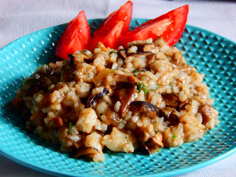 Risotto z grzybami leśnymi Risotto z grzybami leśnymi