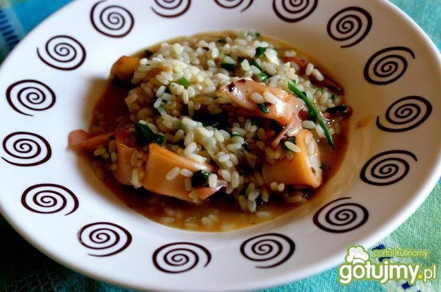 Risotto z kalmarami z Istrii