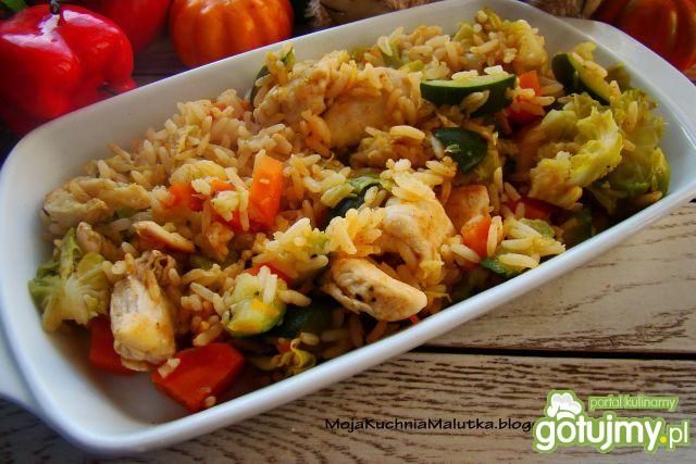 Risotto z kurczakiem i cukinią 