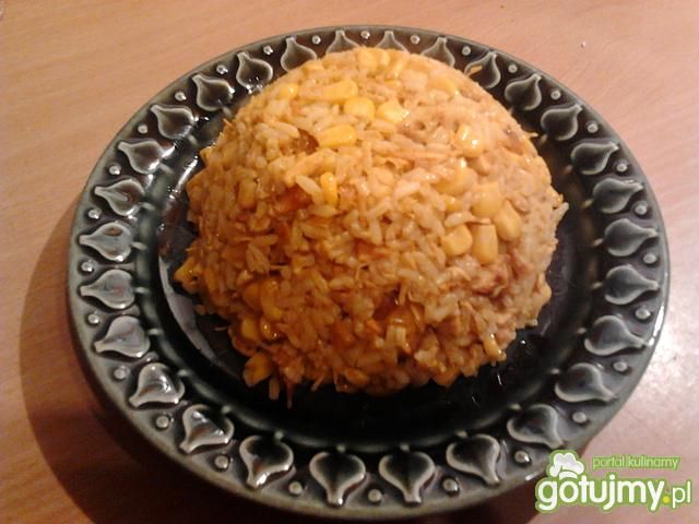 Risotto z kurczakiem, kukurydzą na złoto Risotto z kurczakiem, kukurydzą na złoto