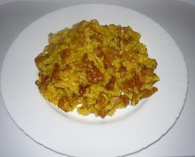Risotto z kurkami i szafranem Risotto z kurkami i szafranem