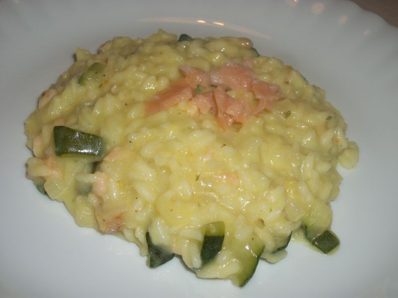 Risotto z łososiem Risotto z łososiem