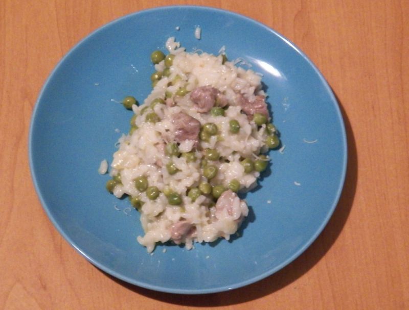 Risotto z mięsem z udźca indyka