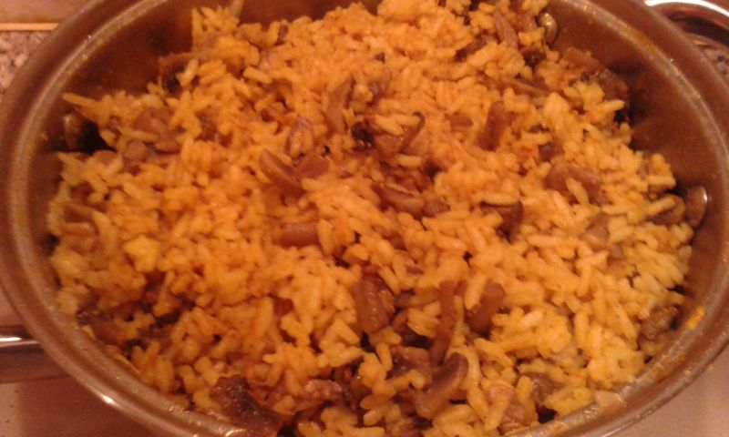 Risotto z pieczarkami  Risotto z pieczarkami