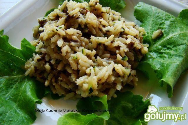 Risotto z pieczarkami i cukinią  Risotto z pieczarkami i cukinią