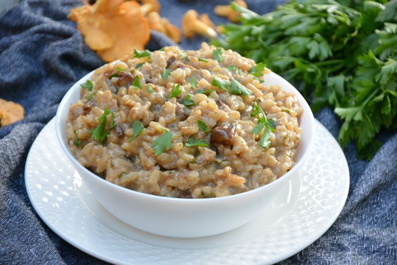 Risotto z podgrzybkami i oscypkiem