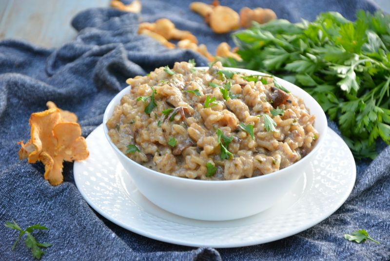 Risotto z podgrzybkami i oscypkiem