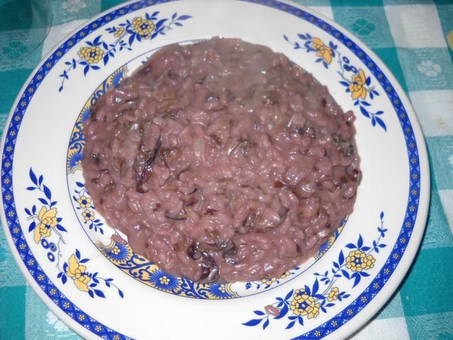Risotto z radicchio rosso.