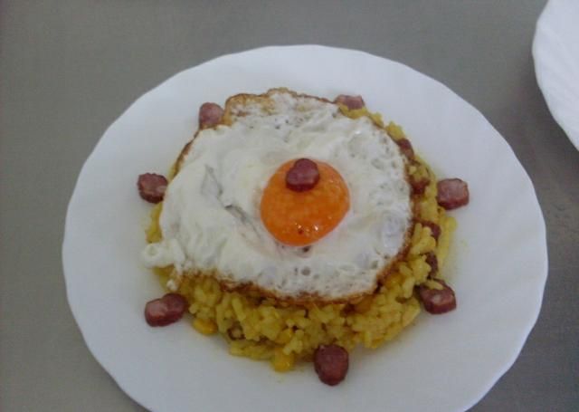risotto z sadzonym jajkiem