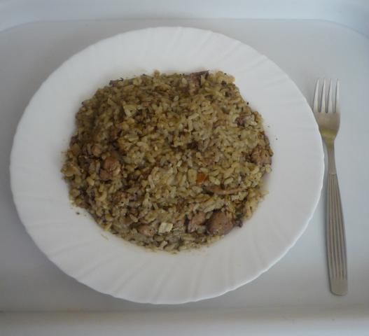 Risotto z wątróbką