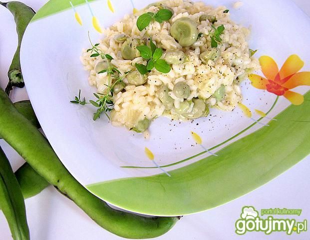 Risotto ze świeżym bobem Risotto ze świeżym bobem