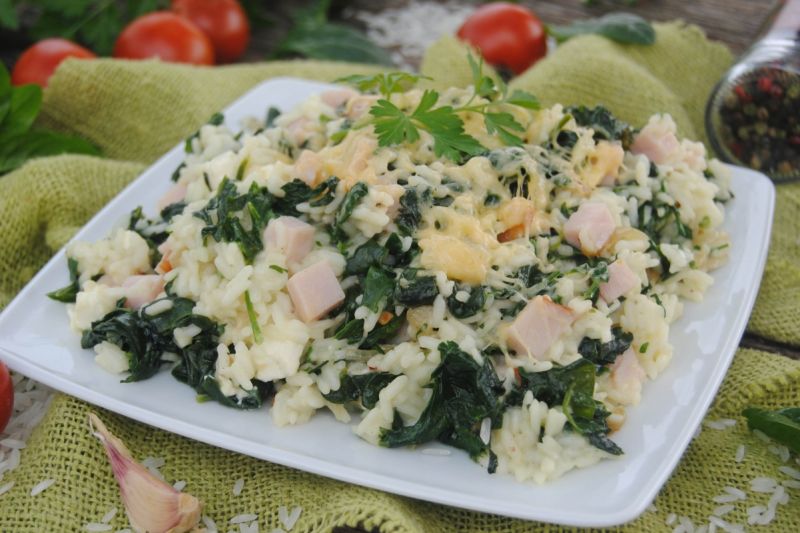 Risotto ze szpinakiem