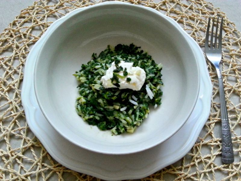 Risotto ze szpinakiem Risotto ze szpinakiem