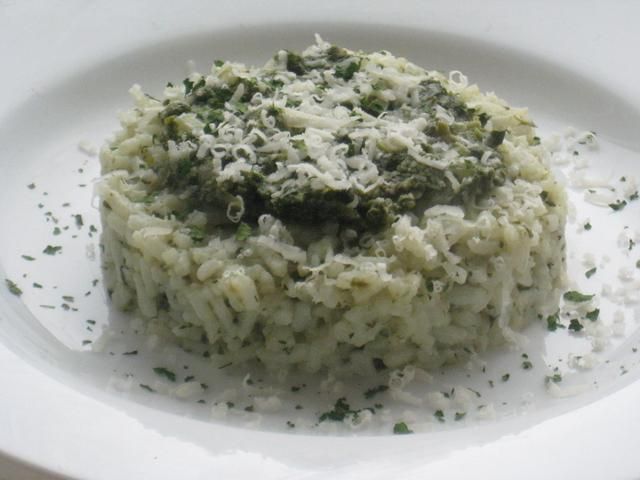 Risotto ze szpinakiem i parmezanem Risotto ze szpinakiem i parmezanem