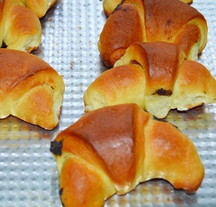 Rogaliki z czekoladą