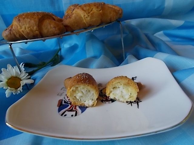 Rogaliki  z manną i kokosem Rogaliki  z manną i kokosem