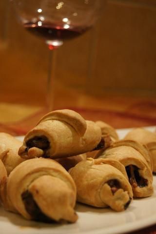 Rogaliki z pieczarkami