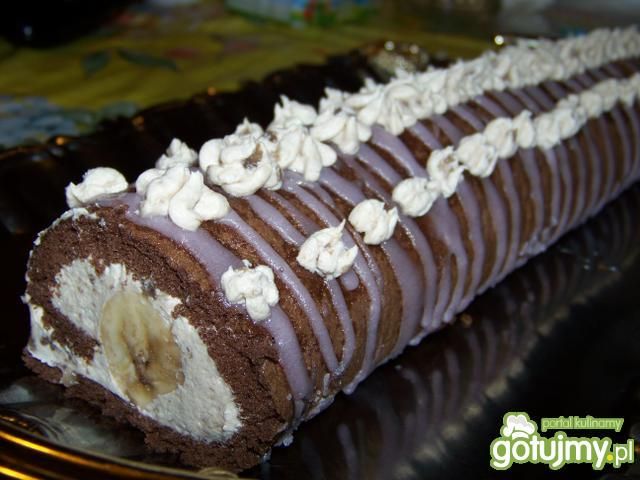 Rolada bananowa 4 Rolada bananowa 4