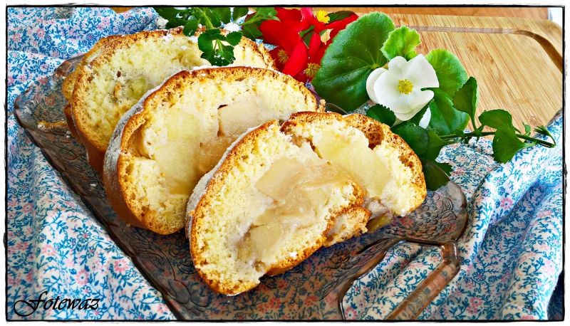 Rolada bananowo - jabłkowa