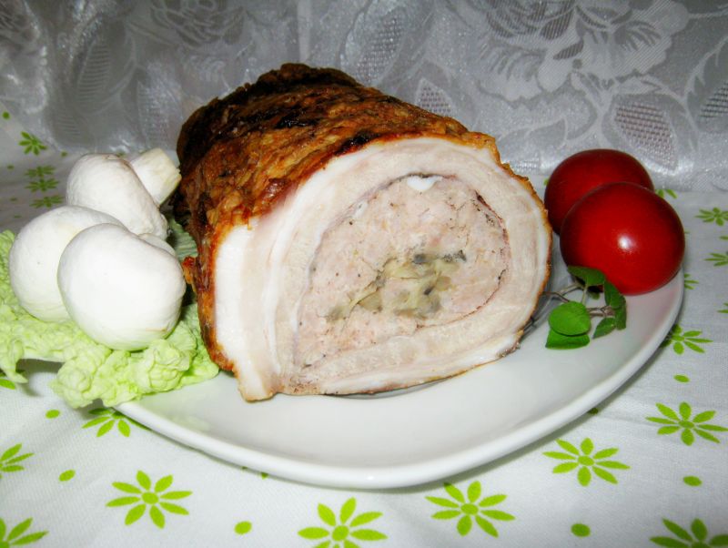 Rolada boczkowa z farszem