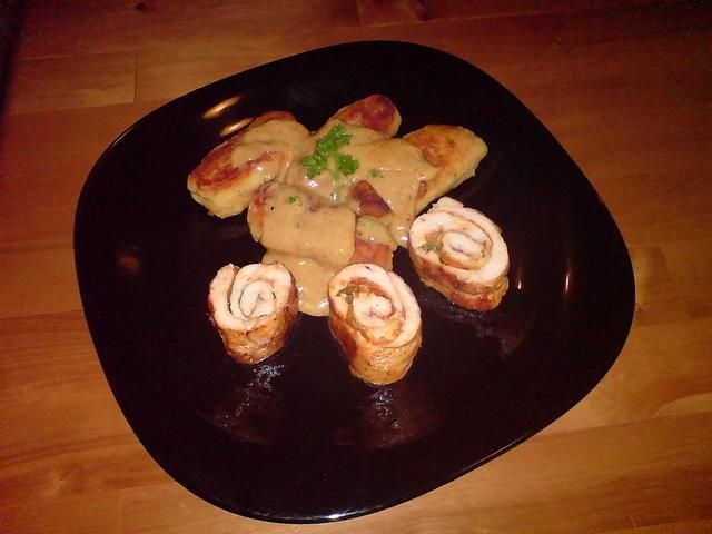 rolada drobiowa z krokiecikami